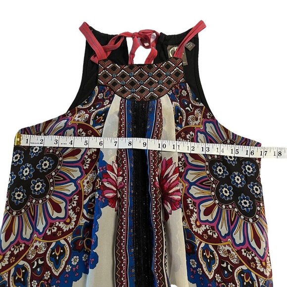 Anthropologie One September Nala Tank‎ Sz XS Multi Paisley Embroidered (L10257) - Picture 7 of 8